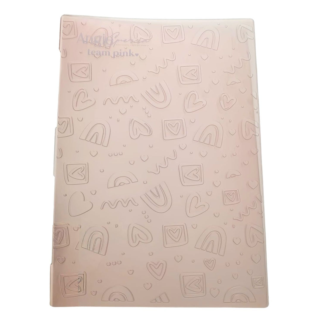 Folder de Embossing Rainbow Heart Folders de Grabado Angie Guerra