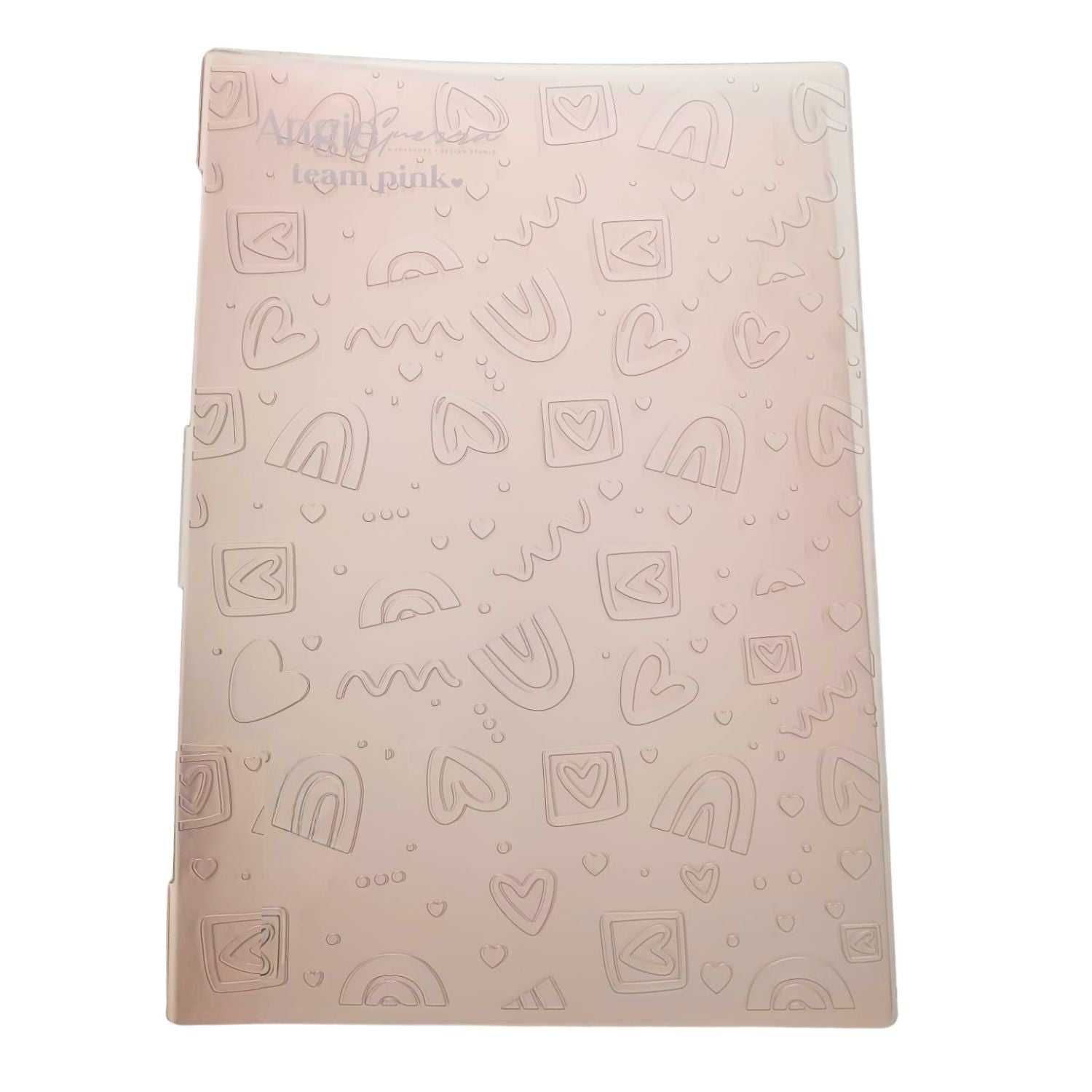 Folder de Embossing Rainbow Heart Folders de Grabado Angie Guerra