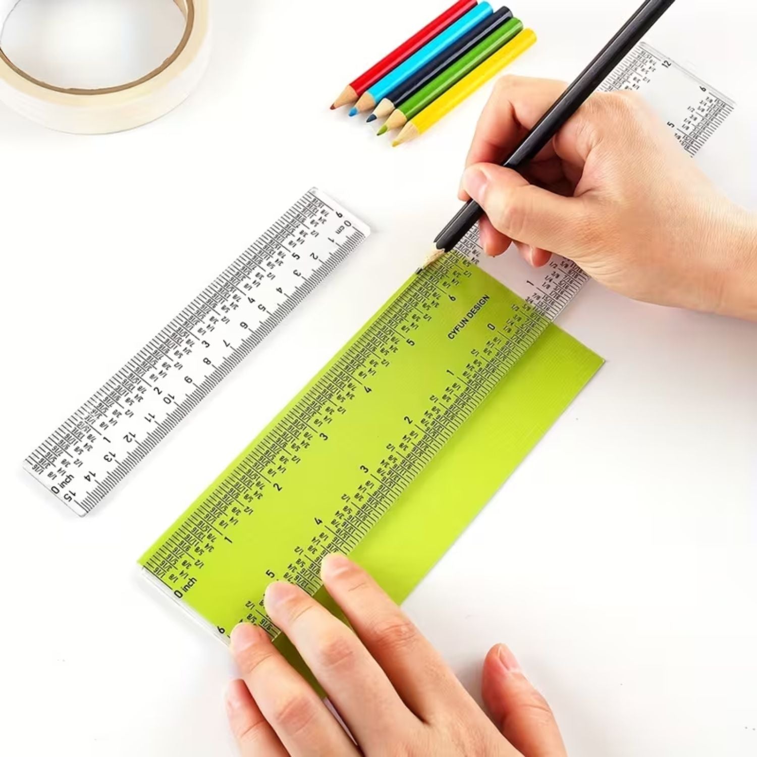 Regla Centradora De Acrílico 12" Herramientas Hobbees