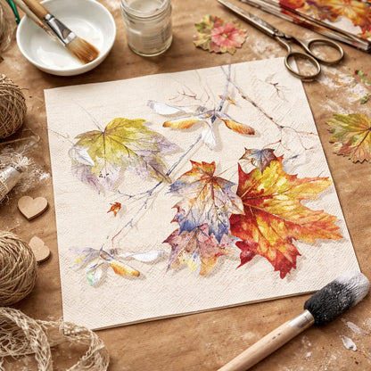 Servilleta de Papel Autumn Branch Cream 