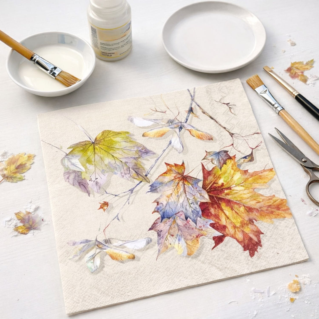 Servilleta de Papel Autumn Branch Cream 