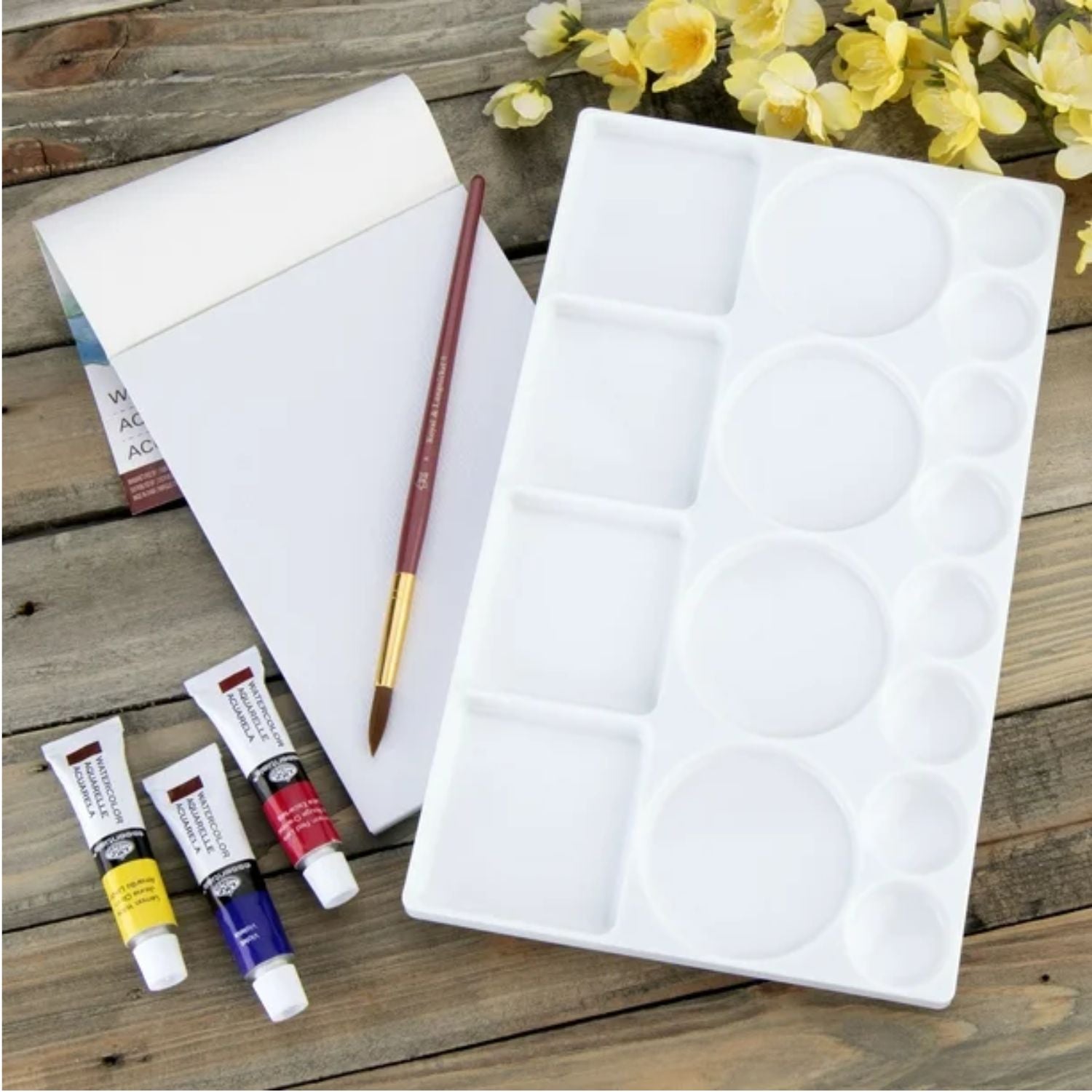 Supply Basics Plastic Palette / Paleta de Plástico para Pinturas Espàtulas y Paletas American Crafts
