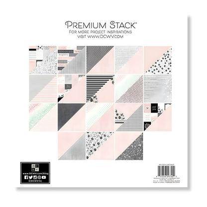 Cardstock Posh and Pink / Block de Cartulina Elegante y Rosa Papel DCWV