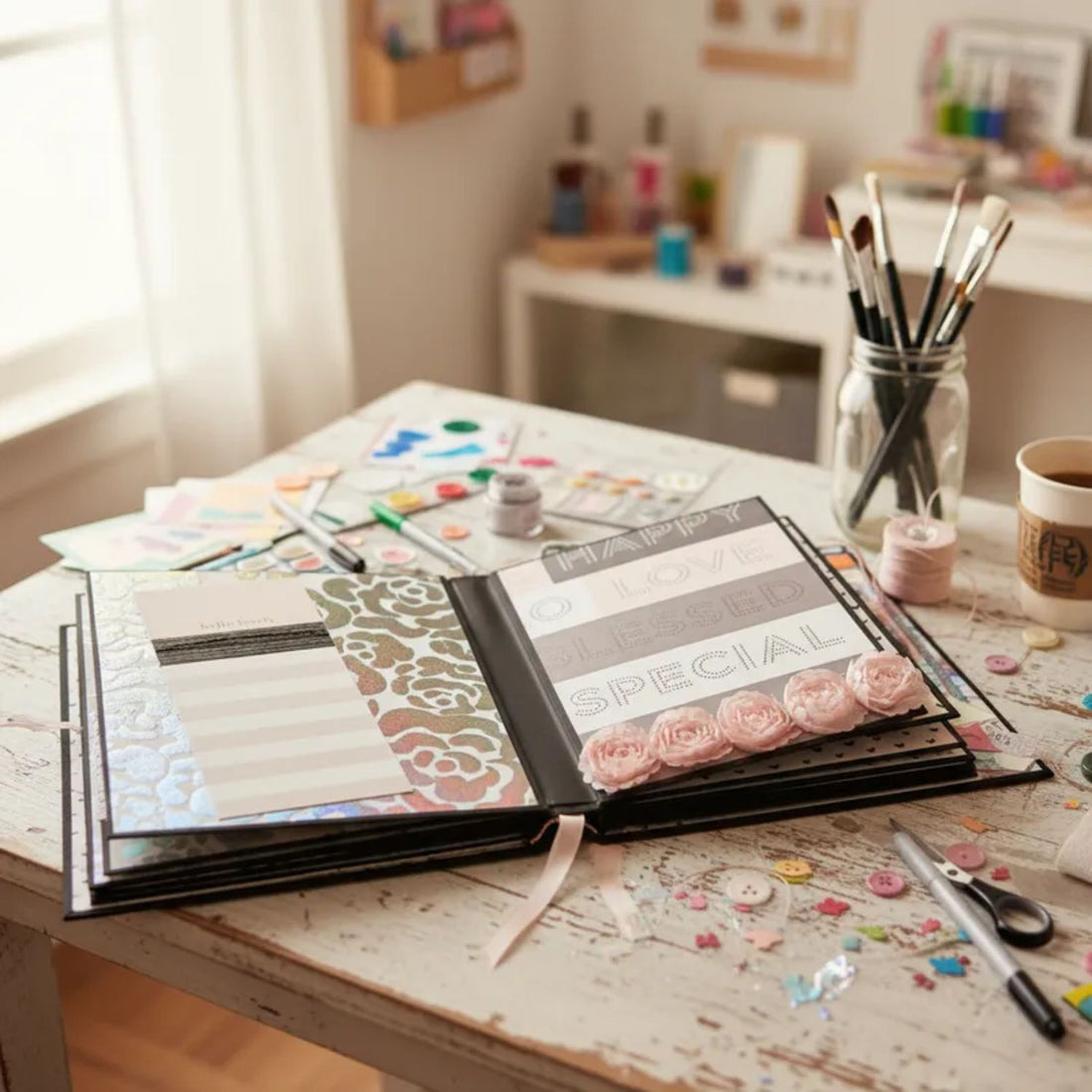 Cardstock Posh and Pink / Block de Cartulina Elegante y Rosa Papel DCWV