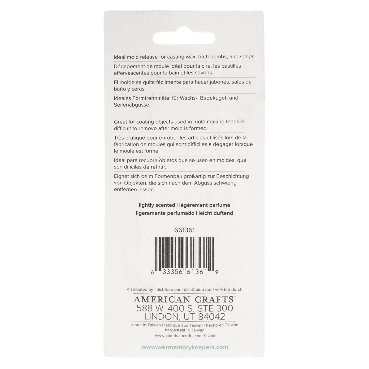 Mold Press Release Powder / Polvo para Desmoldar Accesorios We R Memory Keepers