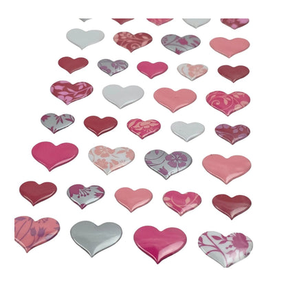 Lovely Hearts Dimensional Stickers / Etiquetas 3D Corazones Stickers Sticko