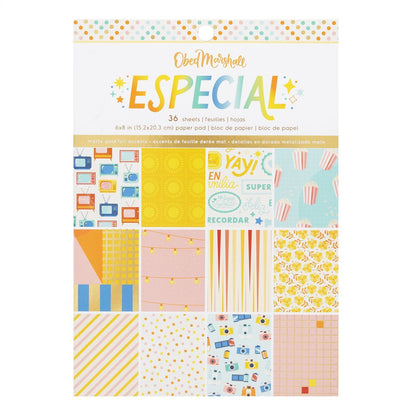 Especial Single-Sided Paper Pad 6 x 8" / Block de Papel Especial Papel American Crafts