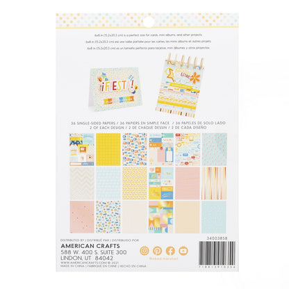 Especial Single-Sided Paper Pad 6 x 8" / Block de Papel Especial Papel American Crafts