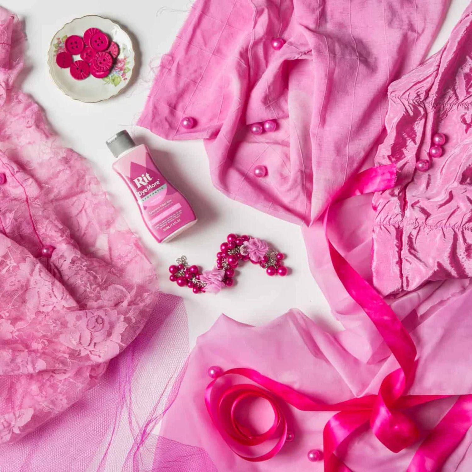 Rit DyeMore Liquid Super Pink / Líquido para Teñir Rosa Pintura para Tela Rit