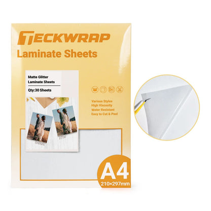 Matte Glitter Laminate Sheets / 15 Hojas para Laminado en Frío Mate Glitter