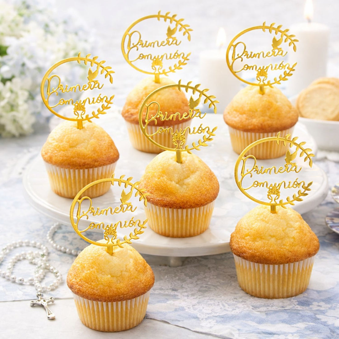 Suaje de Paloma y Topper para Cupcakes de Primera Comunión Dados de Corte / Suajes / Troqueles Hobbees