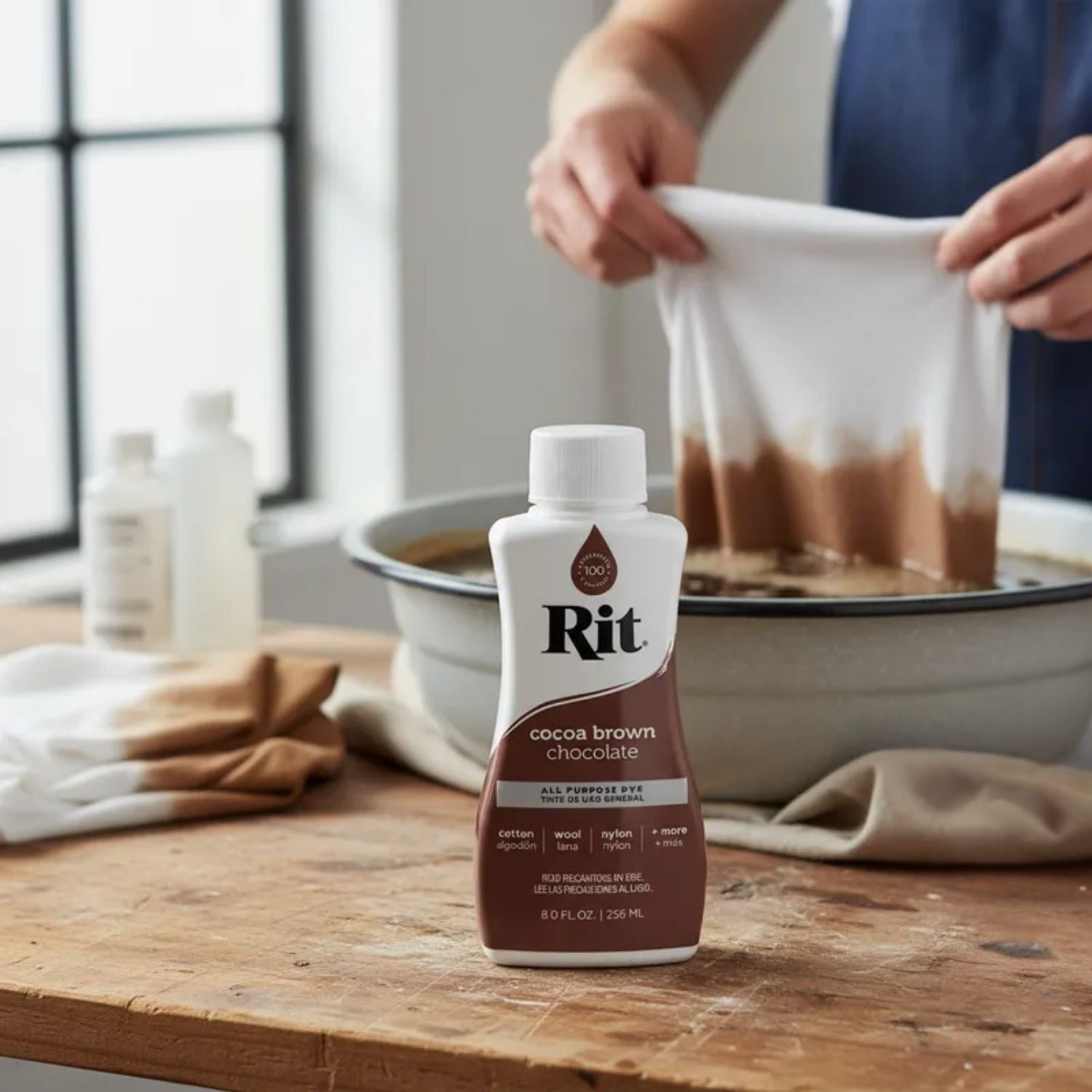 Rit Dye Liquid Cocoa Brown / Líquido para Teñir Café Oscuro Pintura para Tela Rit