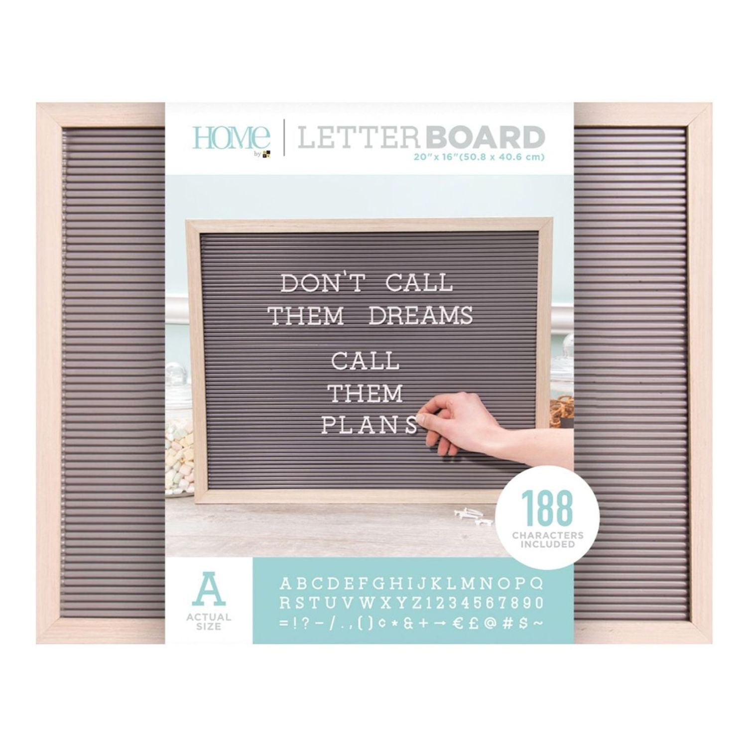 Framed Letterboard with Letters / Tablero de Mensajes 