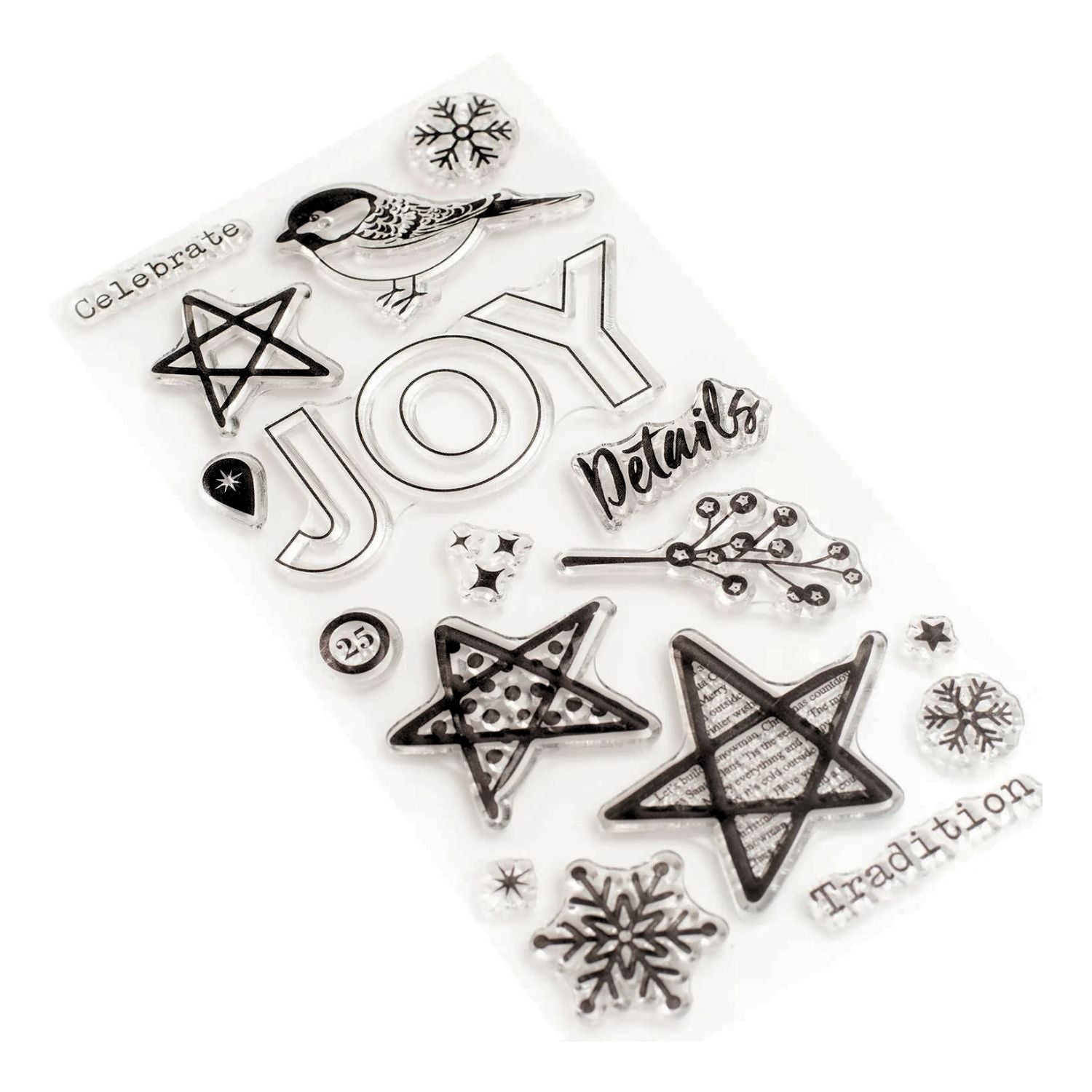Warm Wishes Stamps / 17 Sellos Navidad Sellos American Crafts