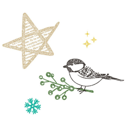 Warm Wishes Stamps / 17 Sellos Navidad Sellos American Crafts