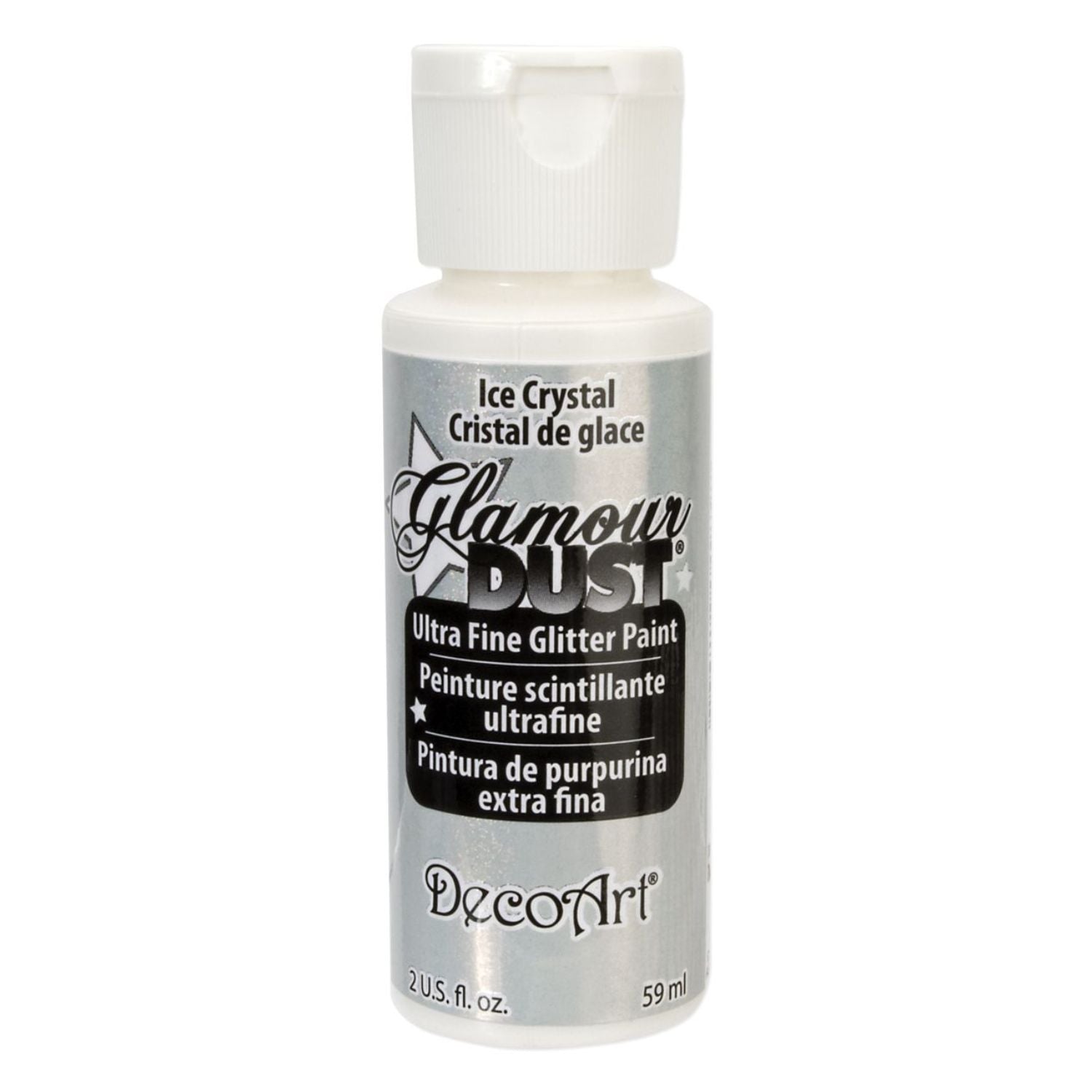 Glamour Dust Glitter Paint Ice Crystal / Pintura con Purpurina Translúcido Acrìlicos DecoArt