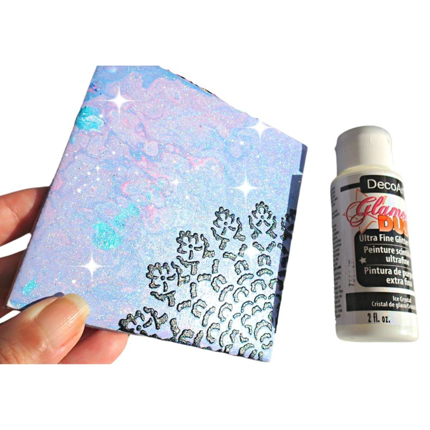 Glamour Dust Glitter Paint Ice Crystal / Pintura con Purpurina Translúcido Acrìlicos DecoArt