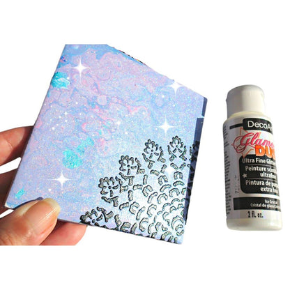 Glamour Dust Glitter Paint Ice Crystal / Pintura con Purpurina Translúcido Acrìlicos DecoArt
