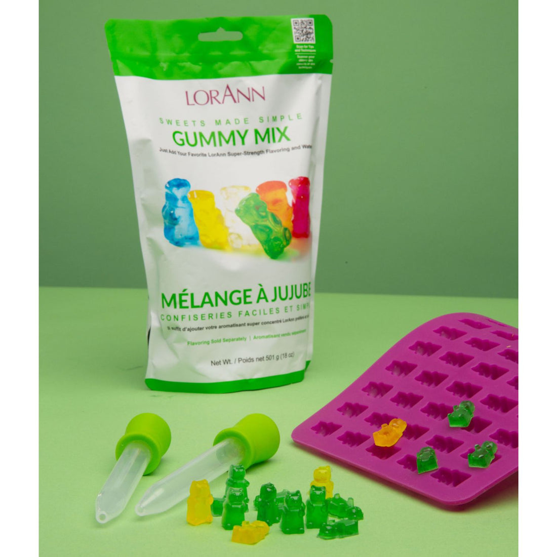 Gummy Mix / Polvo para Preparar Gomitas Repostería Lorann Gourmet