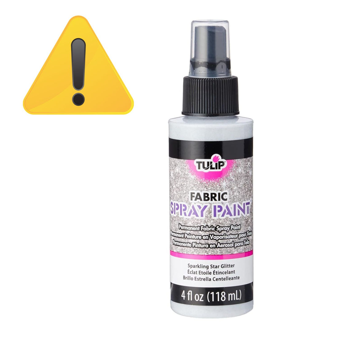 EA Tulip Fabric Spray Paint Sparkling Star Glitter / Spray para Tela con Purpurina Brillante Pintura para Tela Tulip