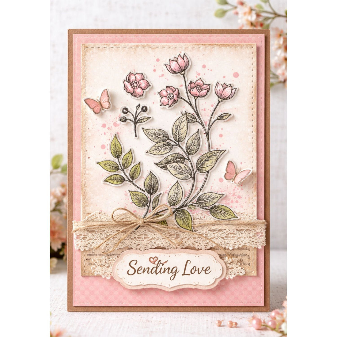 Wildflowers Stamps / 7 Sellos de Flores Silvestres Sellos BoBunny