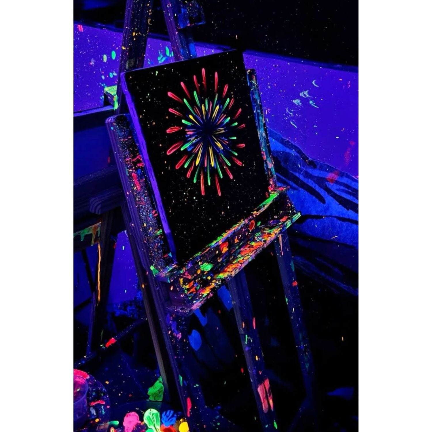 Glo Away Removable Paint / Pintura Lavable Brilla en la Oscuridad Acrìlicos Plaid