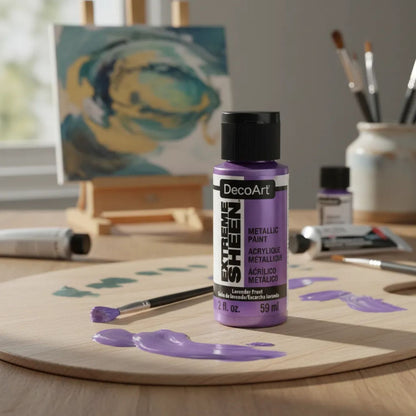 Extreme Sheen Lavender Frost Acrylic Paint / Pintura Acrílica Lavanda Metálica Acrìlicos DecoArt