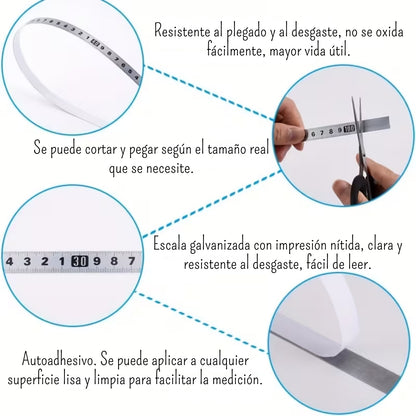 Regla Métrica Centradora Autoadherible Herramientas Hobbees