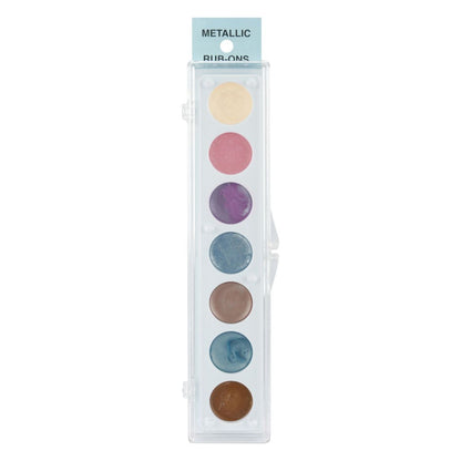 Metallic Rub-On Paint Palette 3 / Paleta de Pintura Metálica para Frotar Pintura y Medios Mixtos Craft T Products