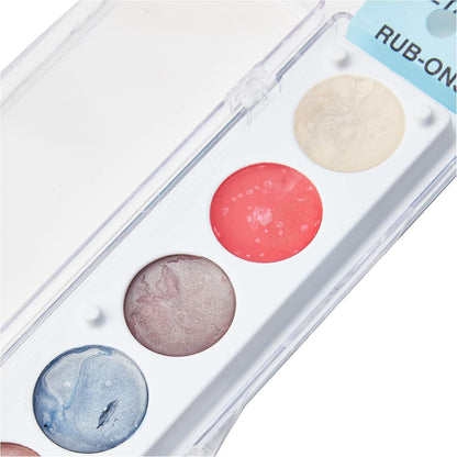 Metallic Rub-On Paint Palette 3 / Paleta de Pintura Metálica para Frotar Pintura y Medios Mixtos Craft T Products