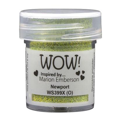 Newport Embossing Powder / Polvo de Embossing Verde Polvos de Embossing Wow!