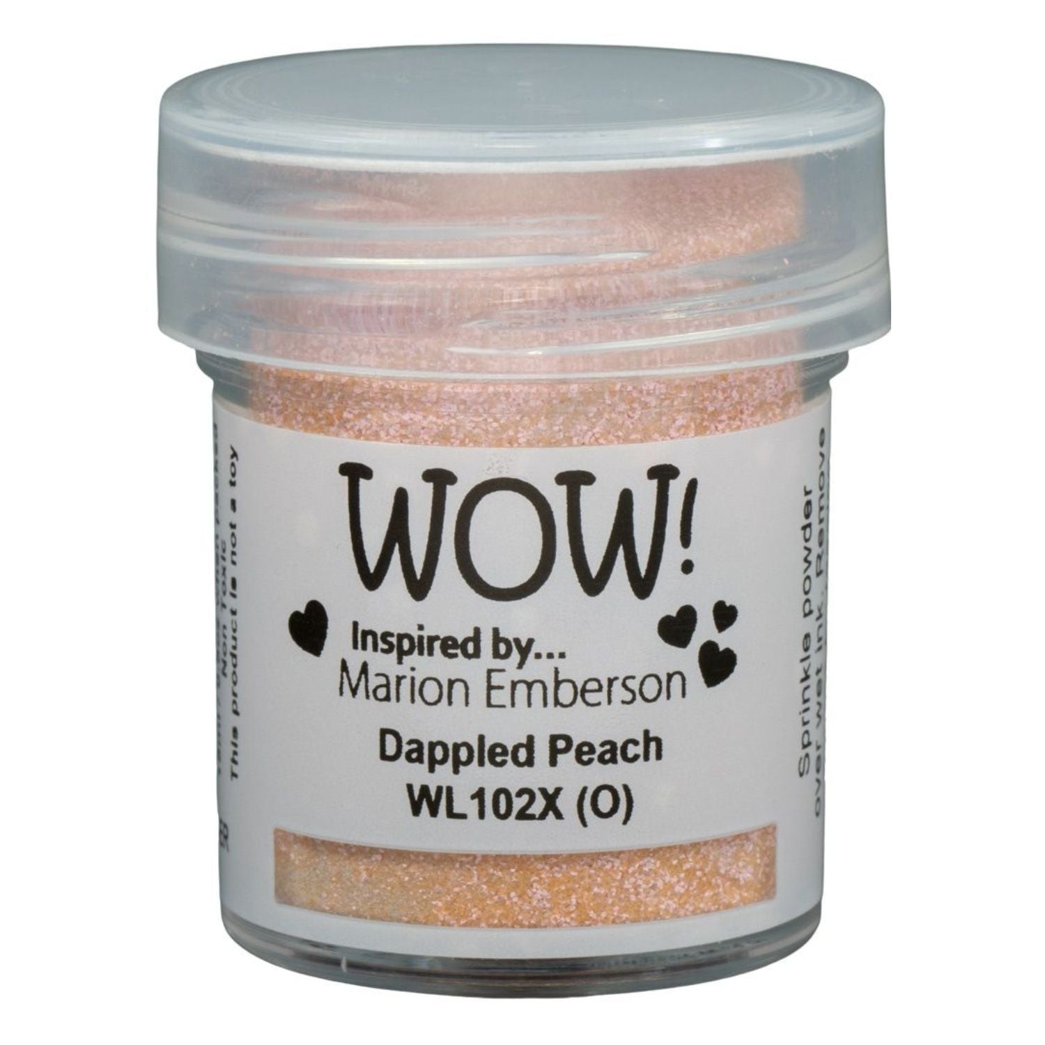 Dappled Peach Embossing Powder / Polvo de Embossing Durazno Moteado Polvos de Embossing Wow!