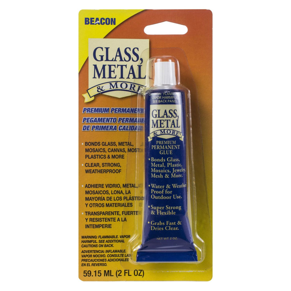 Glass, Metal Permanent Glue / Pegamento Permanente Para Vidrio, Metal, etc. Adhesivos / Pegamentos Beacon