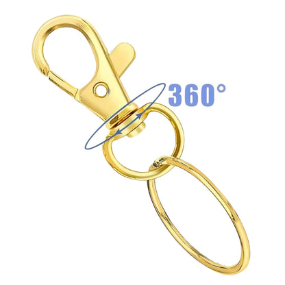 10 Herrajes para Hacer Llaveros color Dorado Accesorios Hobbees
