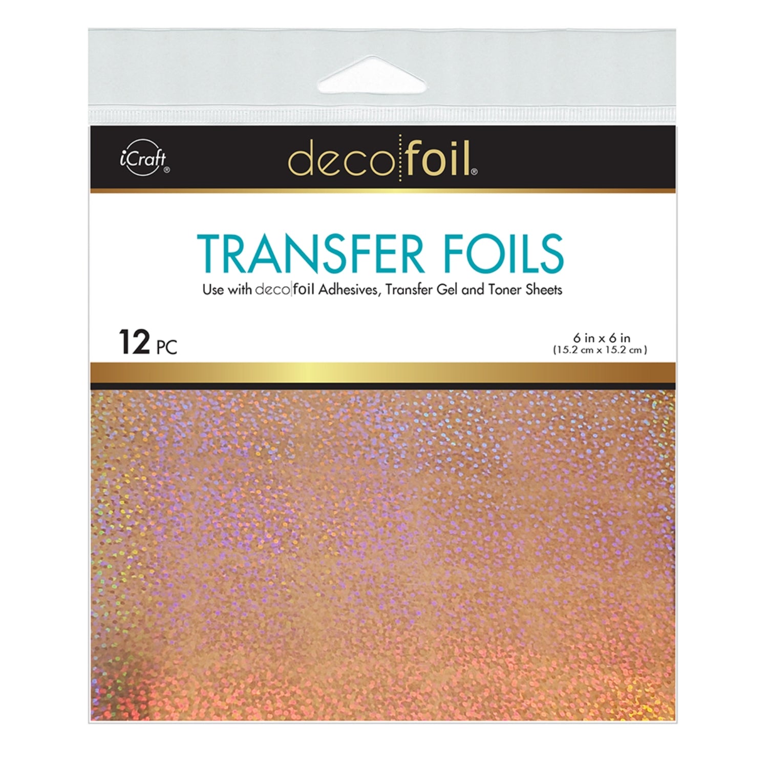 Foil Sparkling Cider 6 x 6"/ 12 Hojas de Foil Reactivo al Toner Champagne Adornos / Embellishments Therm O Web