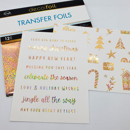 Foil Sparkling Cider 6 x 6"/ 12 Hojas de Foil Reactivo al Toner Champagne Adornos / Embellishments Therm O Web