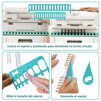 Guías para Encuadernación y Medición de Espirales Encuadernacion Hobbees
