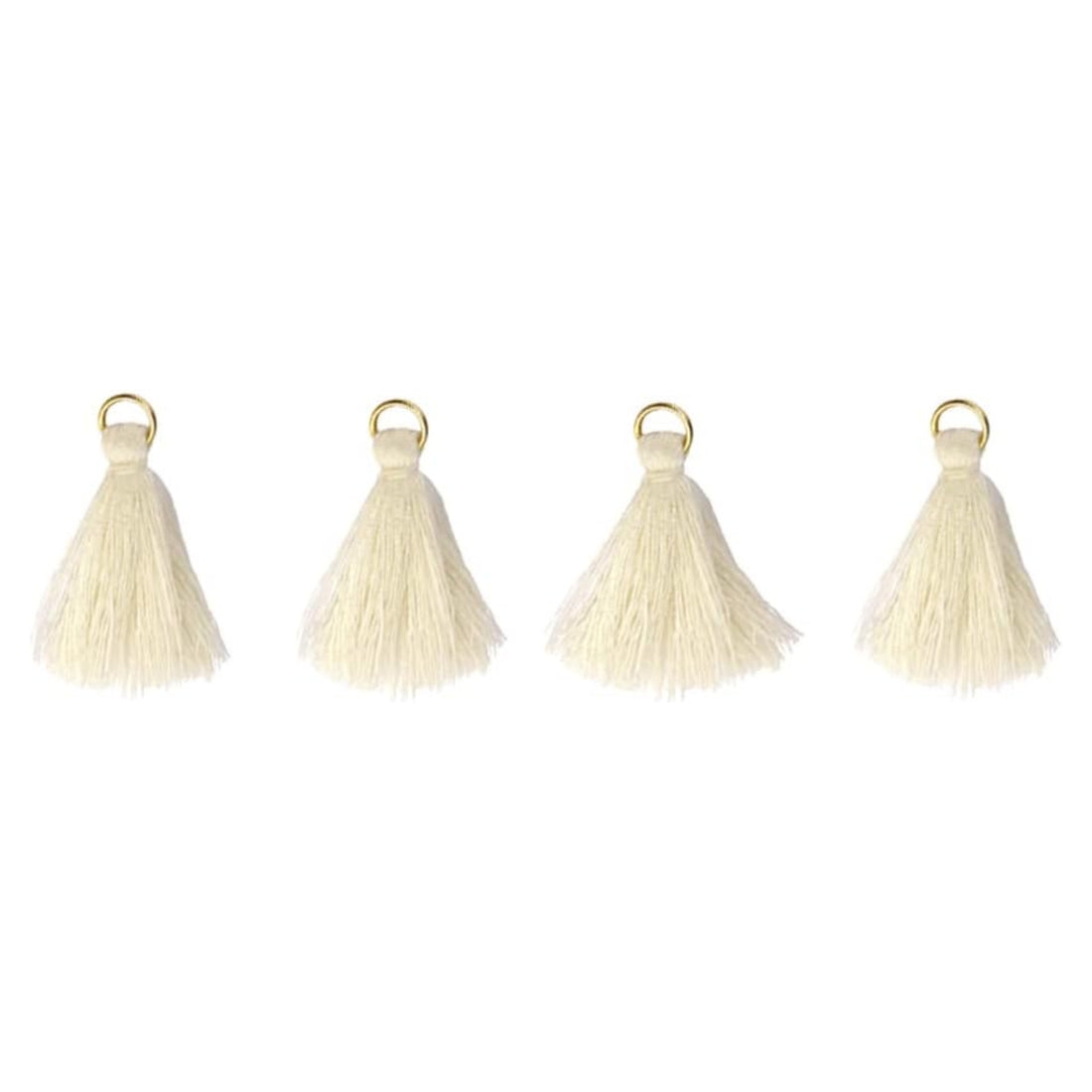 10 Mini Borlas Marfil Adornos / Embellishments Hobbees