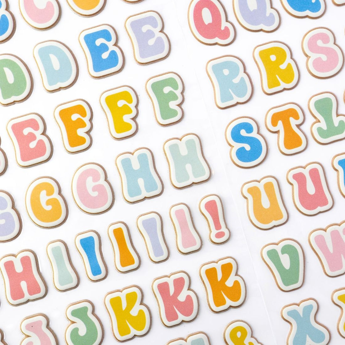 Thickers Groovy Alphabet Stickers / Calcomanias Esponjadas De Alfabeto Stickers American Crafts