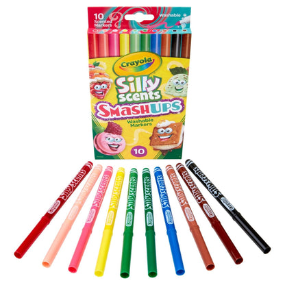 Silly Scents Washable Slim Markers / Plumones Lavables con Olor Marcadores &amp; Plumones Crayola