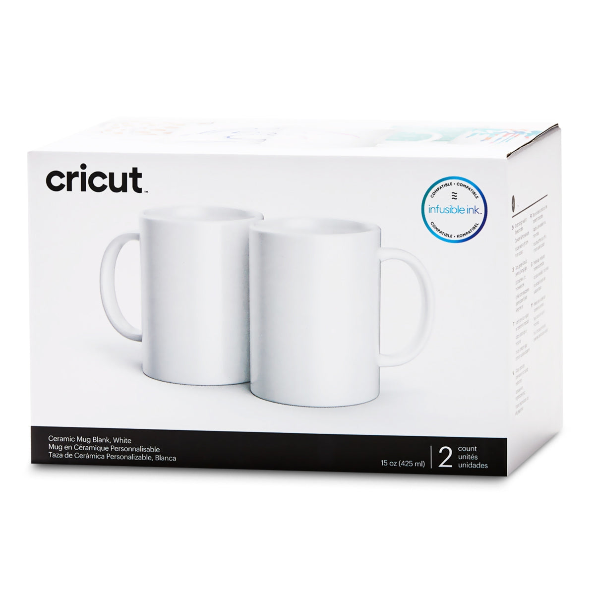 Ceramic Mug Blank White / 2 Tazas Blancas de Ceramica para Sublimación Accesorios SublimArt
