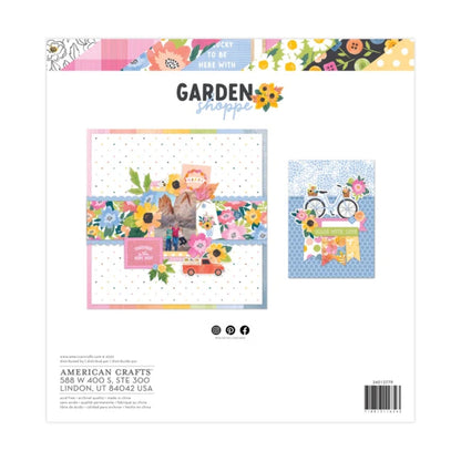 Garden Shoppe Paper Pad / Block de Papel Jardín de Flores 12" Papel Paige Evans