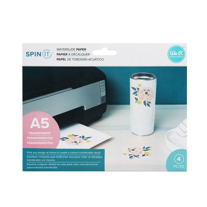 Spin It Water Slide Paper / Papel Transferible Acetato y Especializados We R Memory Keepers