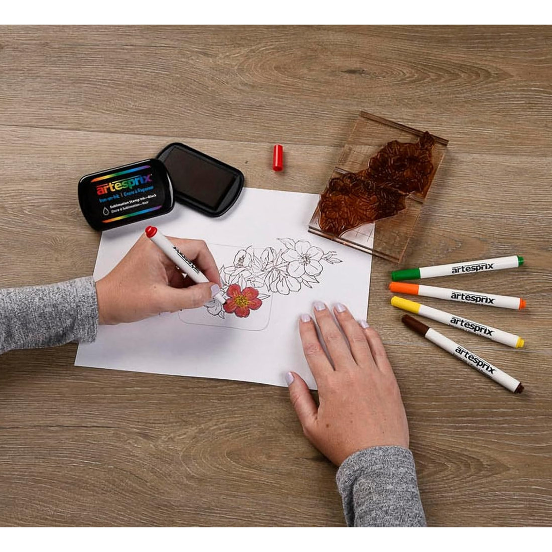 Iron-On-Ink Sublimation Stamp Pad Black / Tinta Negra para Sublimación