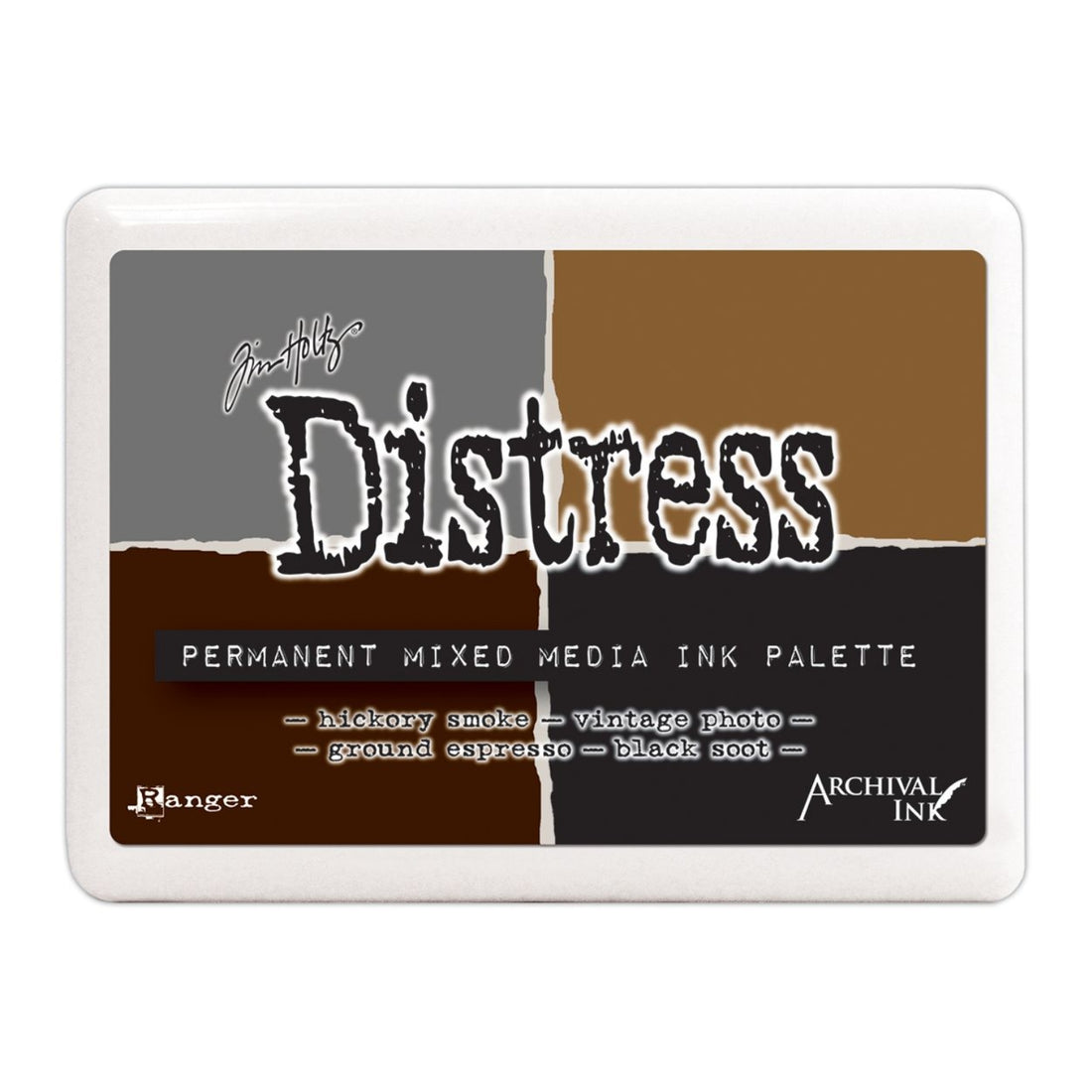 Tim Holtz Distress Ink Palette  / Cojín de Tinta para Sellos Colores Tierra