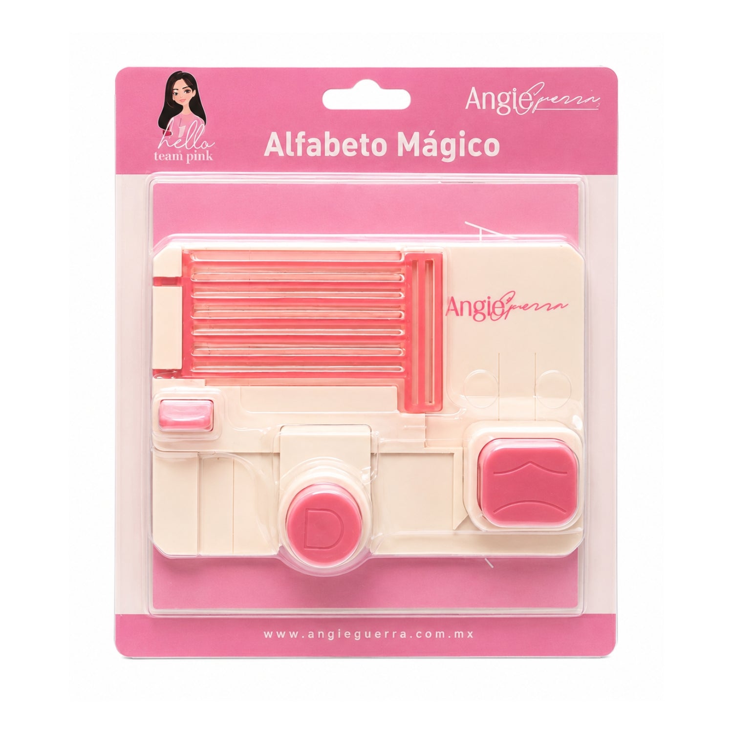 Tabla Perforadora Abecedario Mágico Team Pink Perforadoras We R Makers