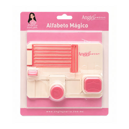 Tabla Perforadora Abecedario Mágico Team Pink Perforadoras We R Makers