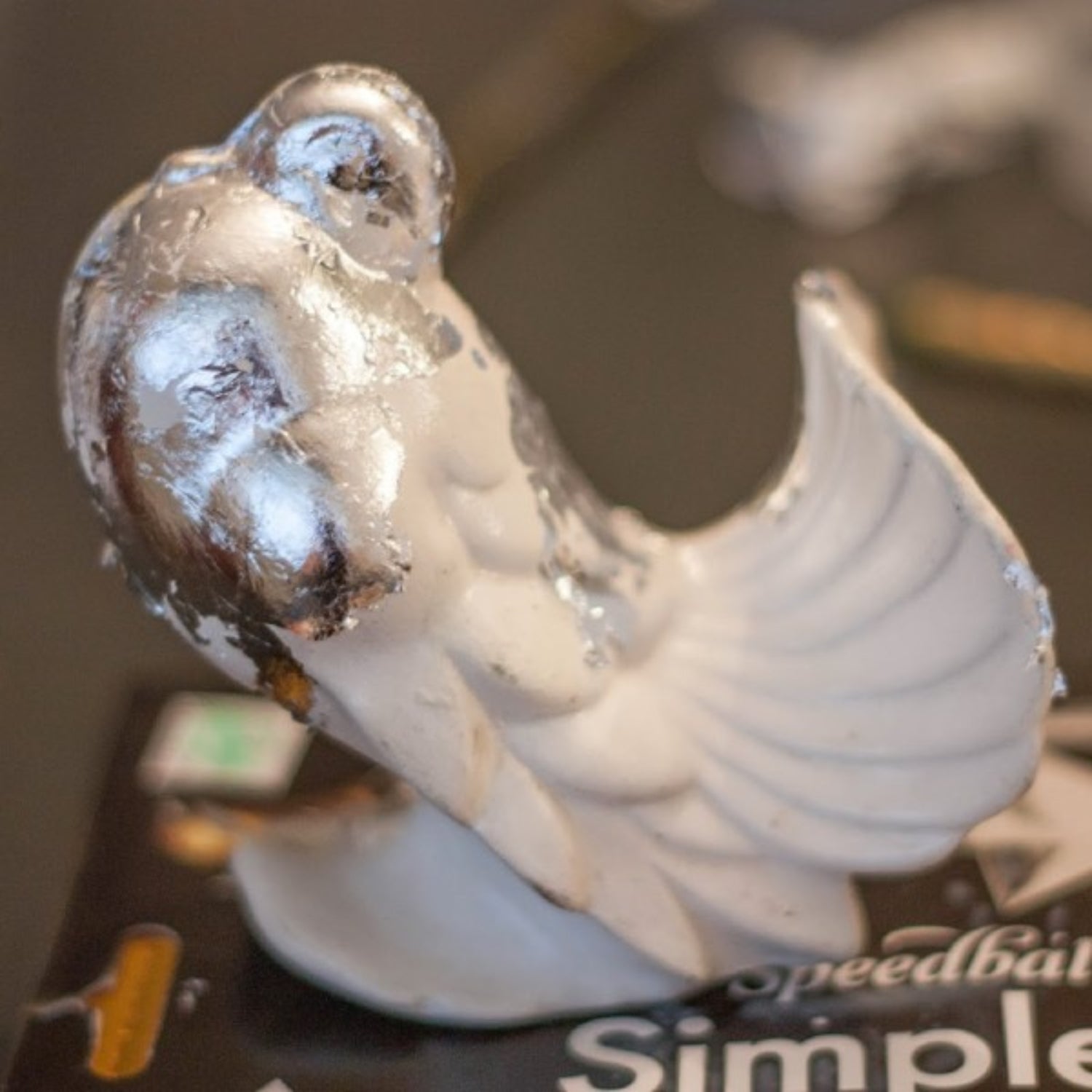 Silver Metal Leaf / 25 Láminas de Hoja de Plata Acetato y Especializados Speedball