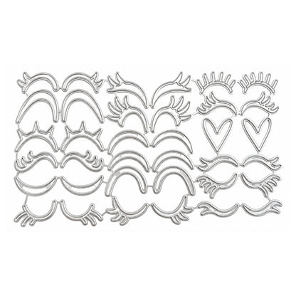 Suaje de Ojos y Pestañas Dados de Corte / Suajes / Troqueles Hobbees
