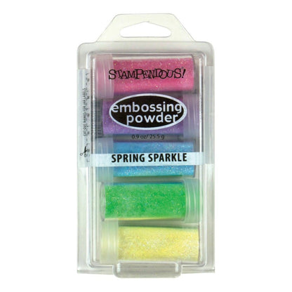 Embossing Powder Spring Sparkle Set / 5 Polvos de Embossing Primavera Polvos de Embossing Stampendous